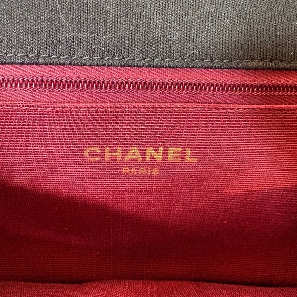 Chanel Single Flap Diagonal Stitch Vintage Jersey Crossbody Bag Gold Hardware - Picture 15 of 16